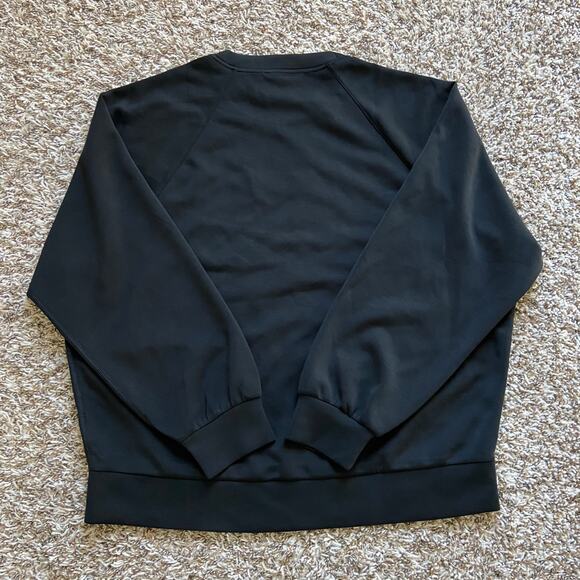 Prana Shea Crewneck Sweater Women's M Black Buttery Soft Relaxed Fit Pullover - Picture 5 of 9